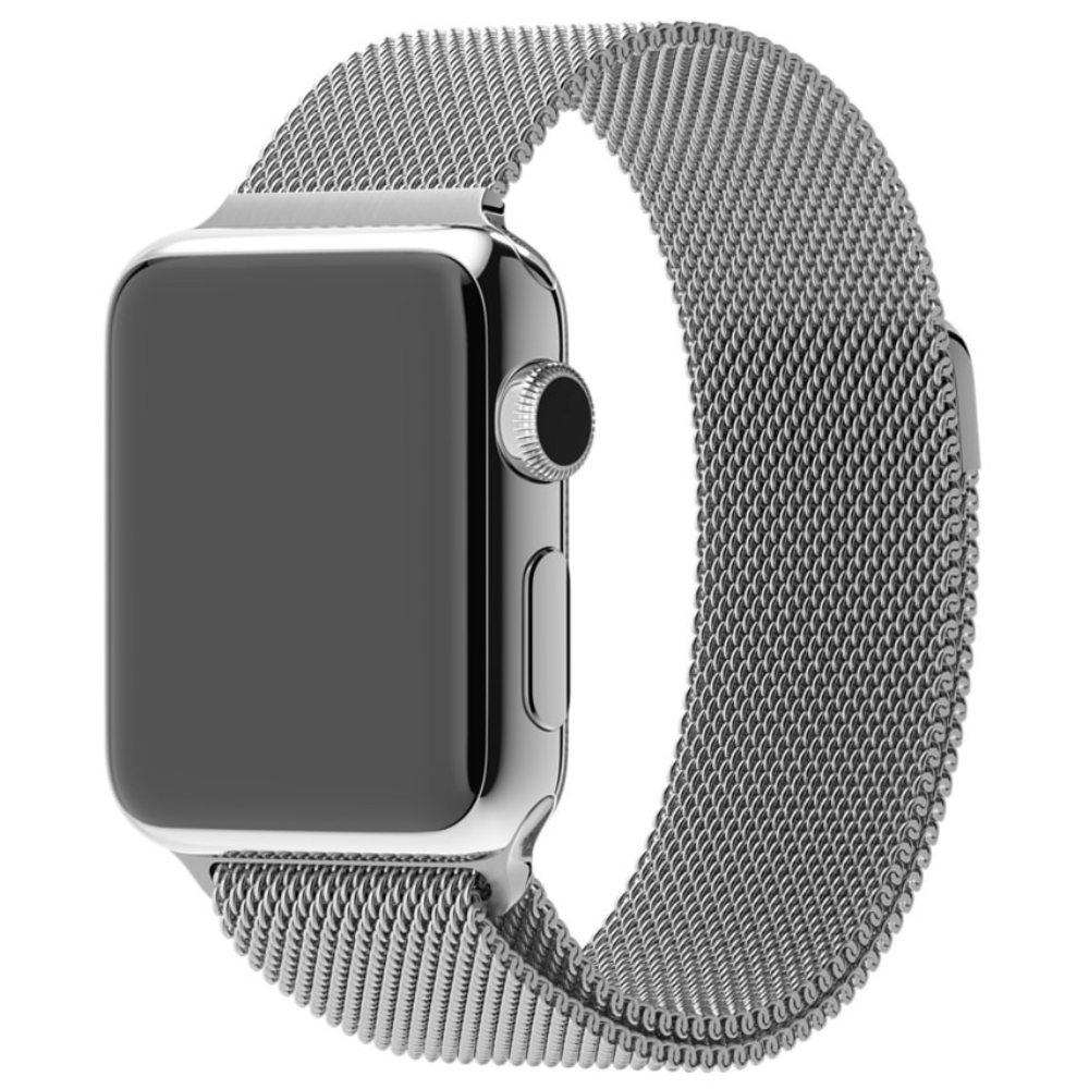 Ремешок Milanese Loop для Apple Watch 38/40 mm серебристый