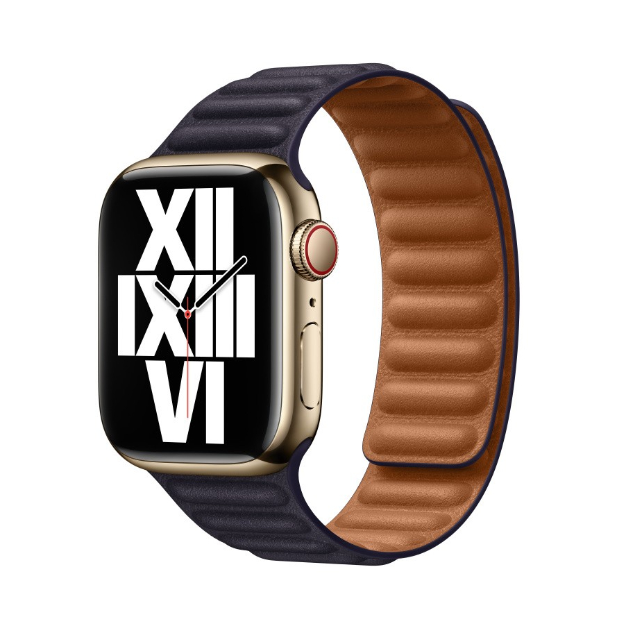 Ремешок Leather Link для Apple Watch 38/40/41 mm темно-синий