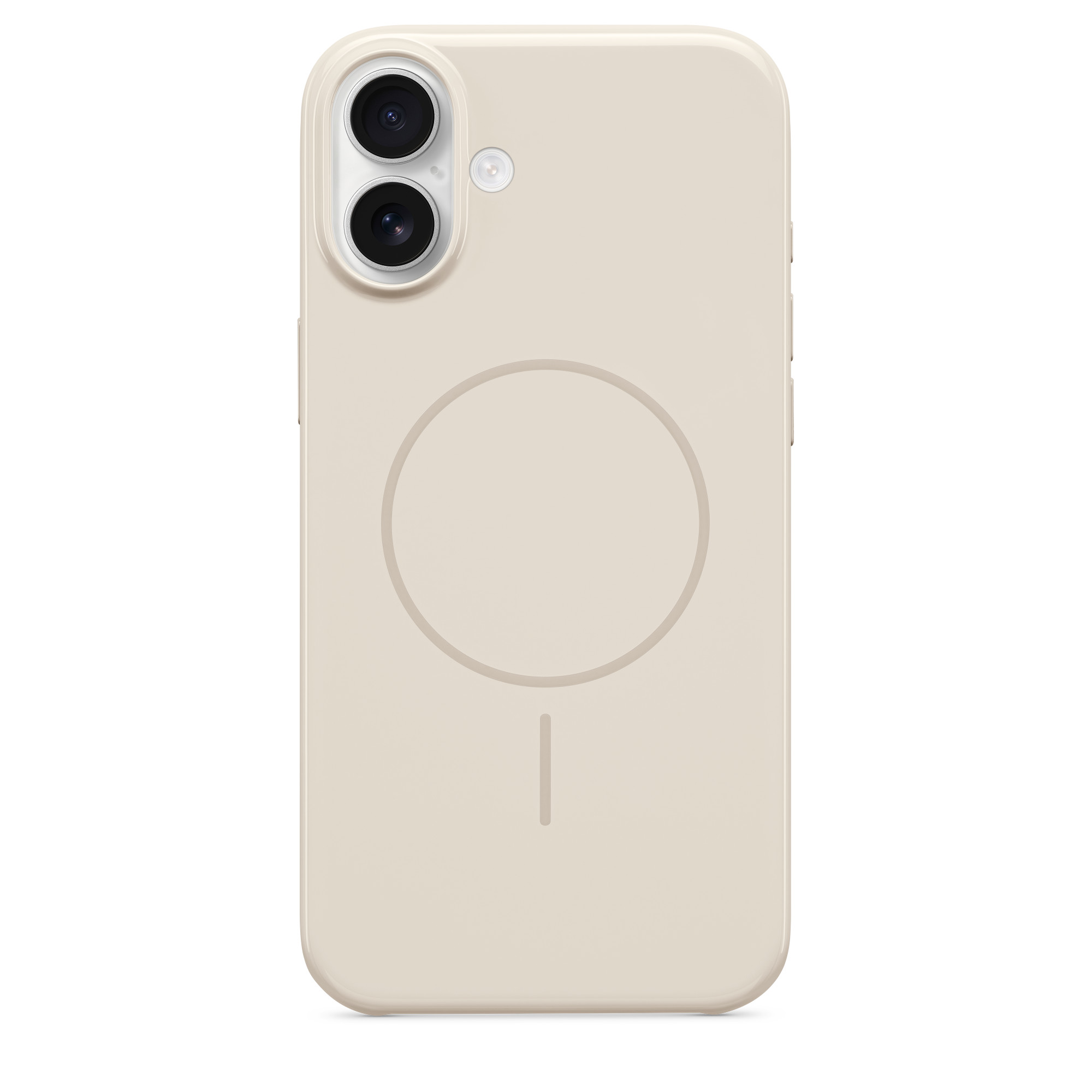 Чехол Beats для iPhone 16 Plus Бежевый