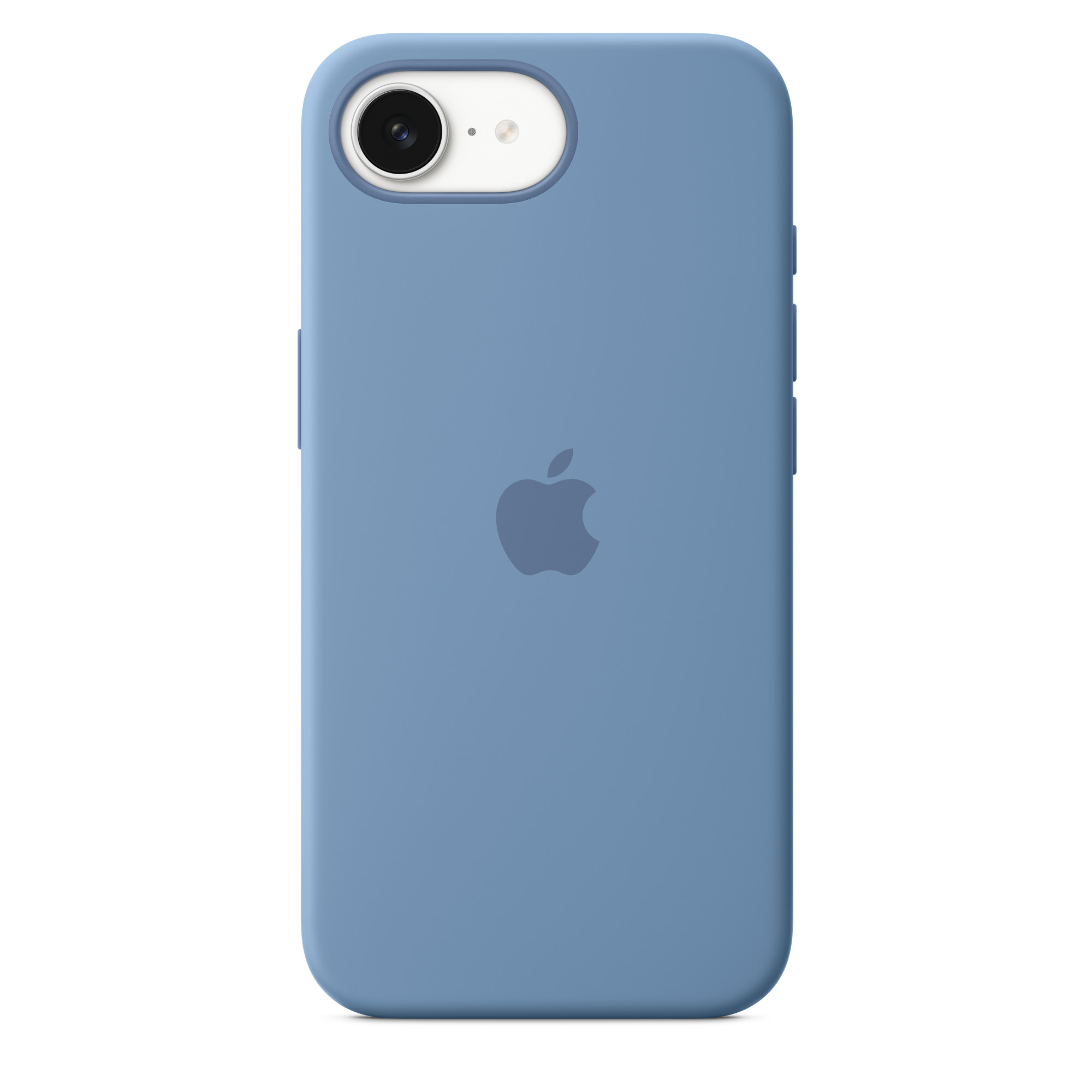 Силиконовый чехол для iPhone 16e Голубой