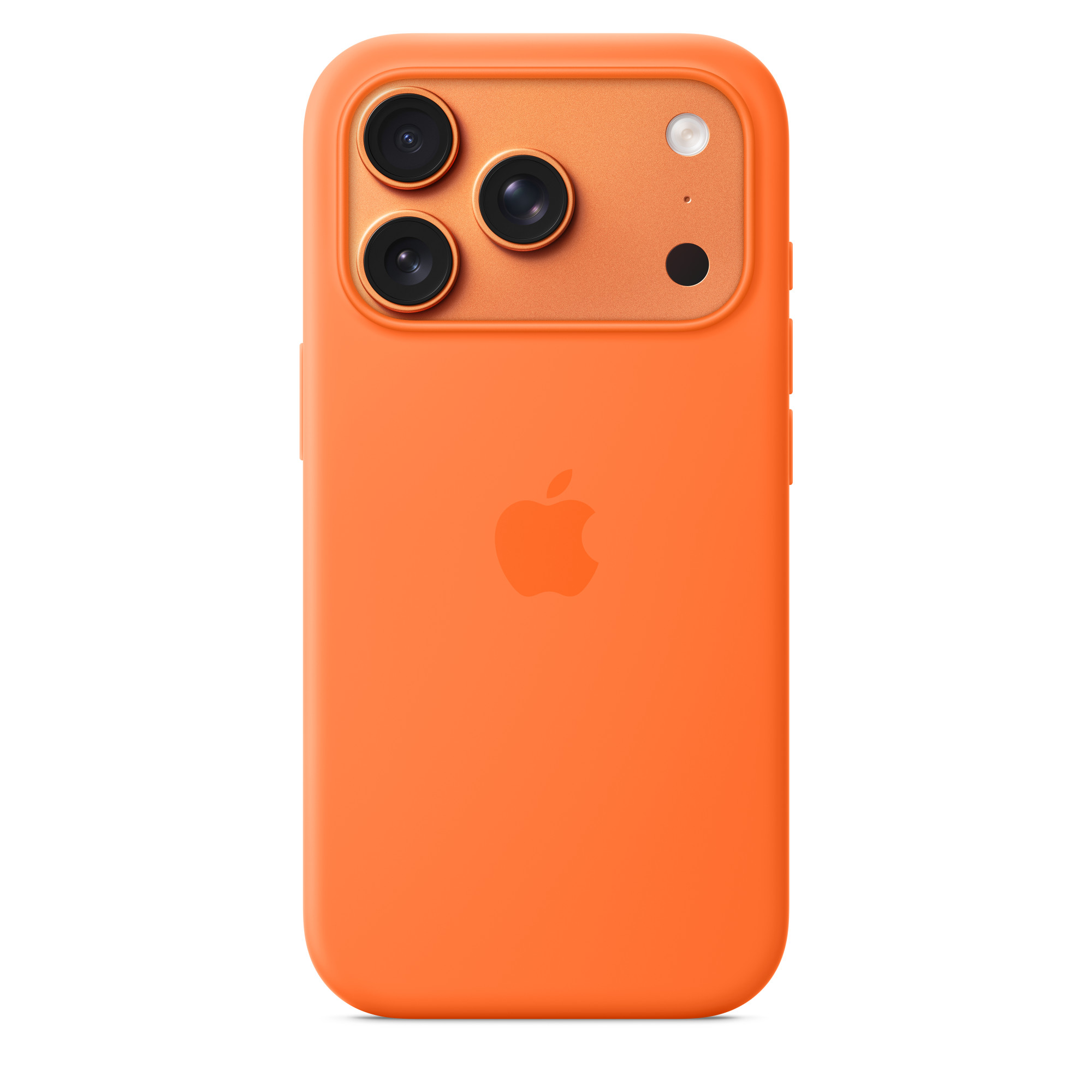 Силиконовый чехол для iPhone 17 Pro Оранжевый