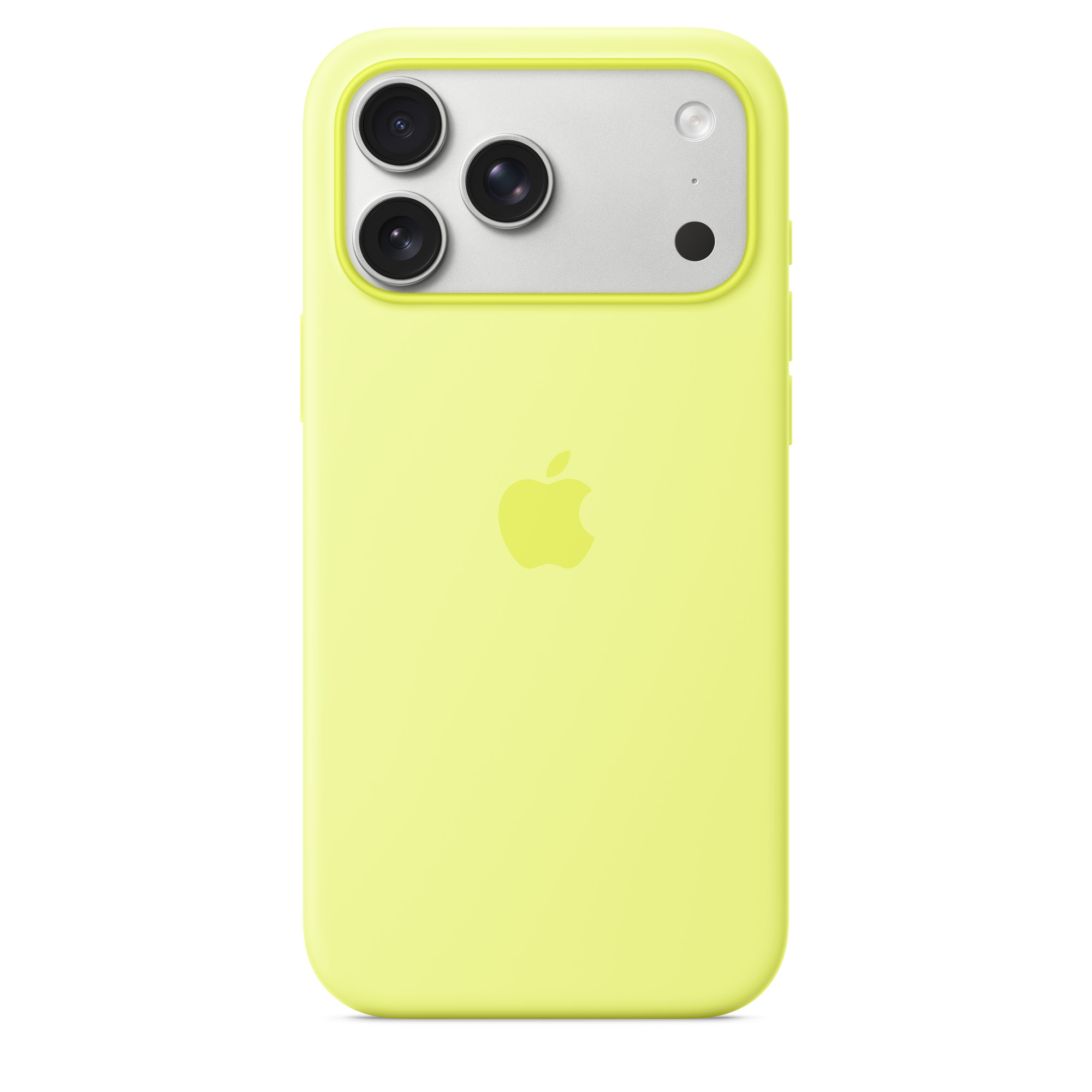 Силиконовый чехол для iPhone 17 Pro Max Неоновый Желтый
