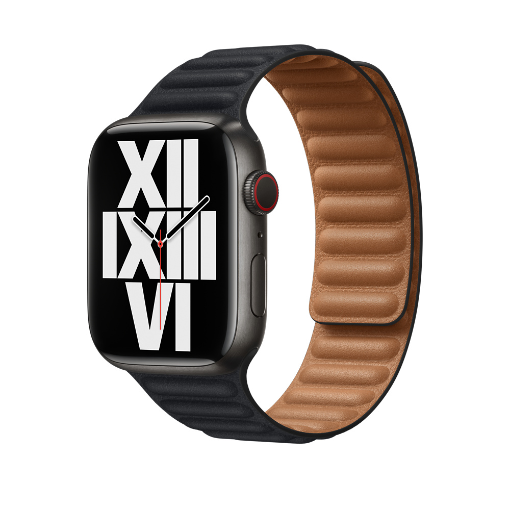 Ремешок Leather Link для Apple Watch 38/40/41 mm темная ночь