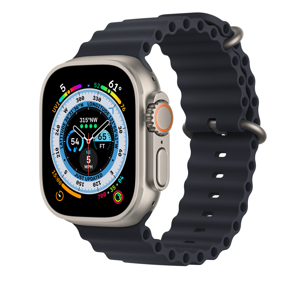 Ремешок для Apple Watch Ultra 49mm Ocean Band Черный