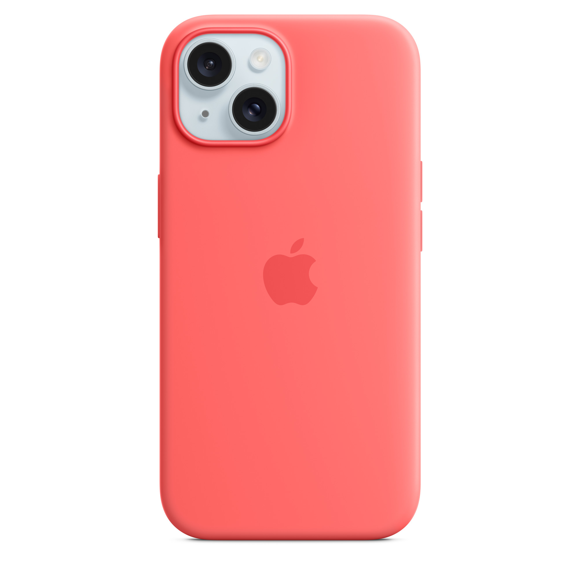 Силиконовый чехол для iPhone 15 Plus Гуава