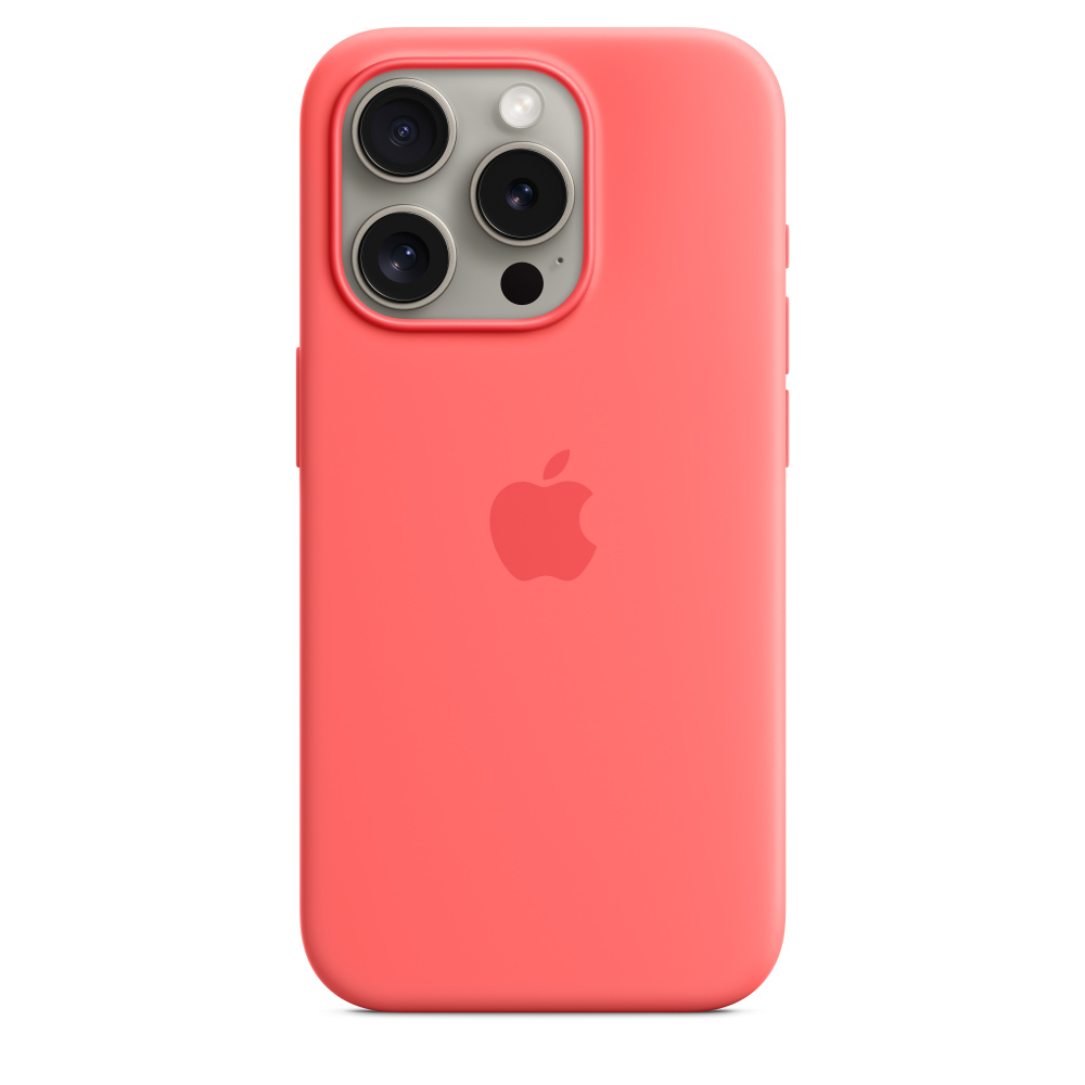 Силиконовый чехол для iPhone 15 Pro Гуава