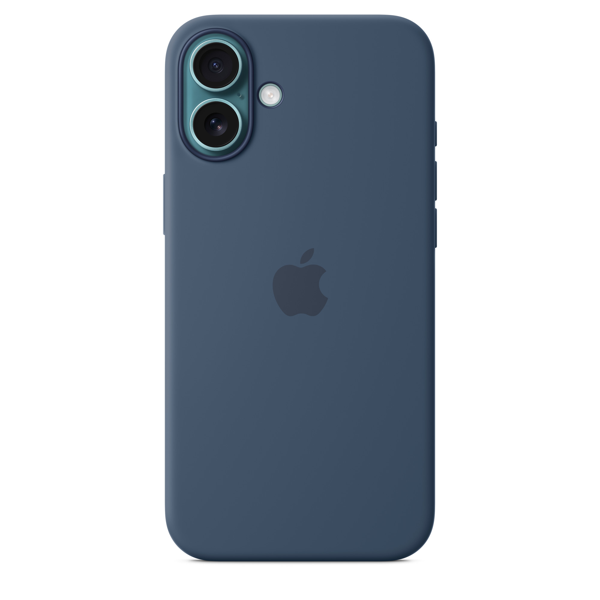 Силиконовый чехол для iPhone 16 Plus Синий